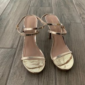 Shoe republic la gold heels